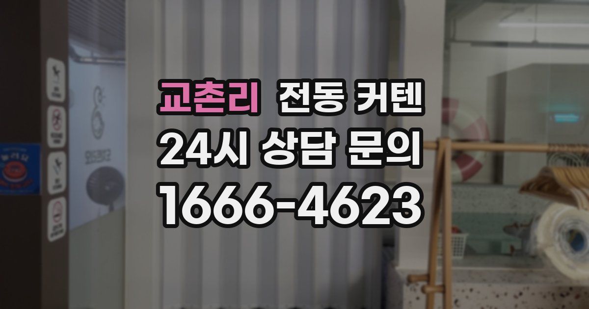 교촌리 전동 커텐