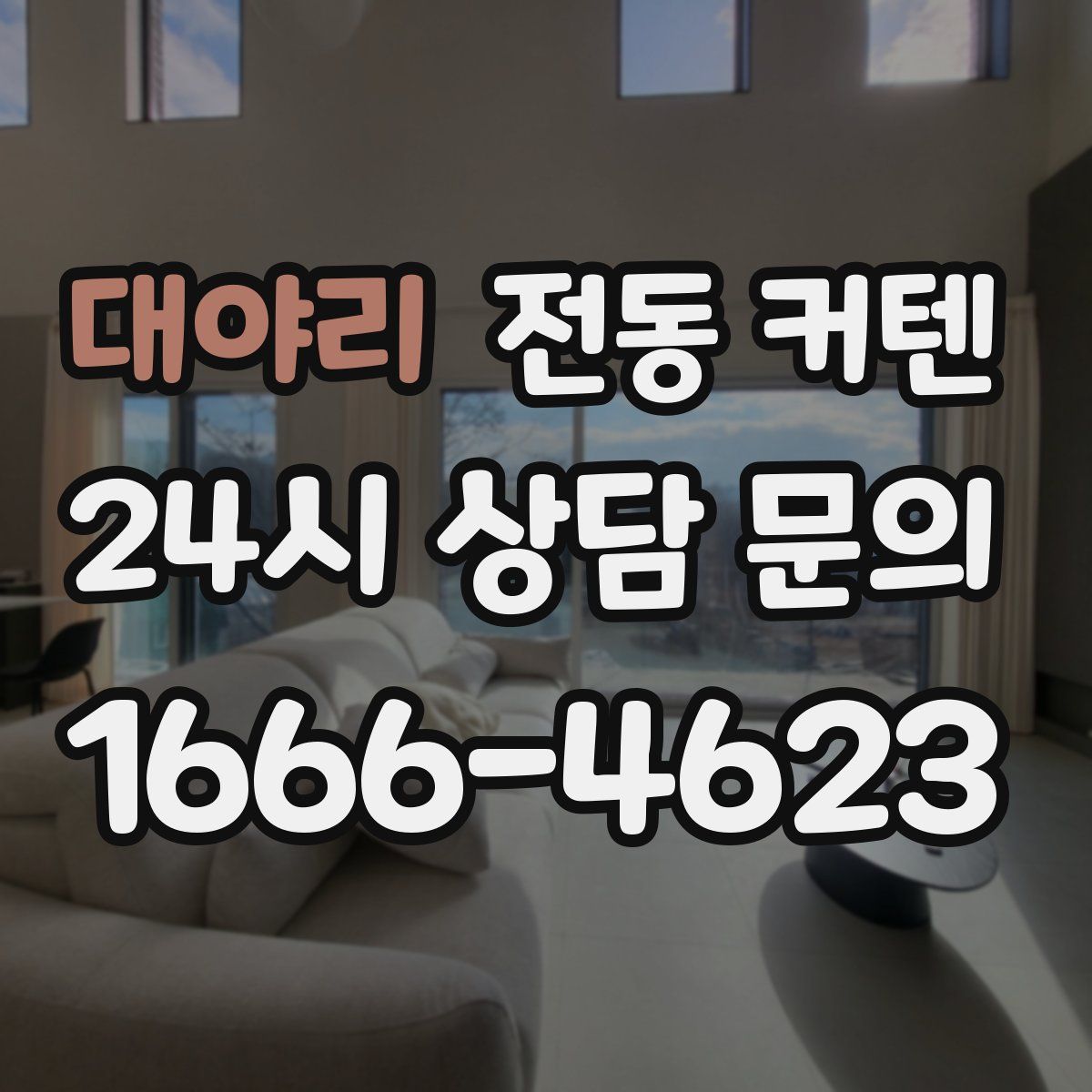대야리 전동 커텐