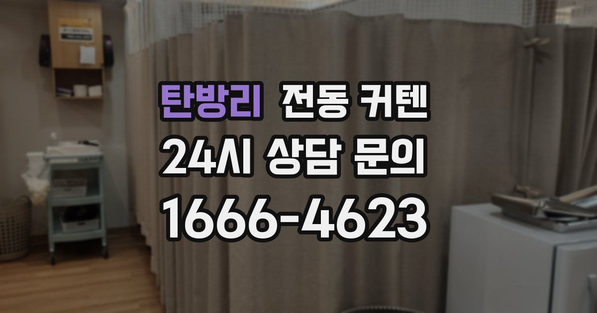 탄방리 전동 커텐