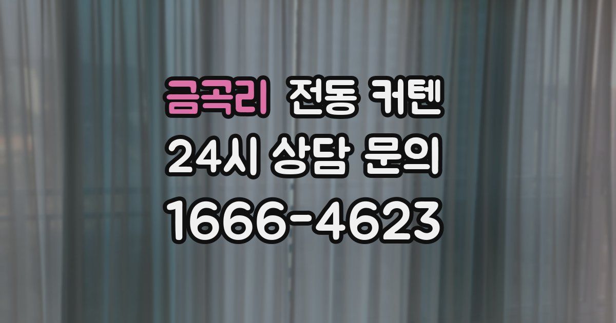 금곡리 전동 커텐