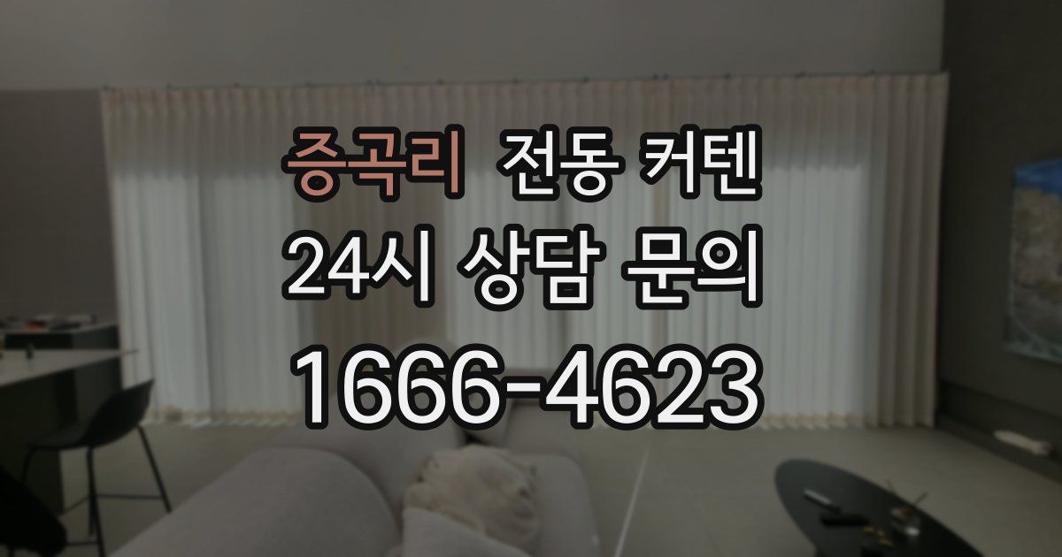 증곡리 전동 커텐
