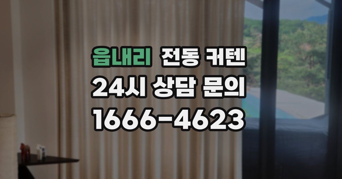 읍내리 전동 커텐