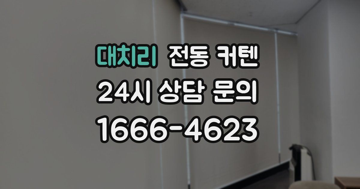 대치리 전동 커텐