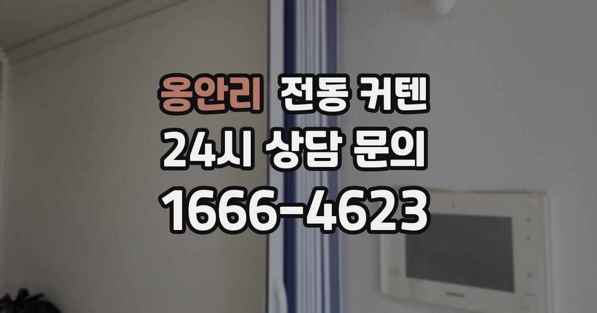 옹안리 전동 커텐