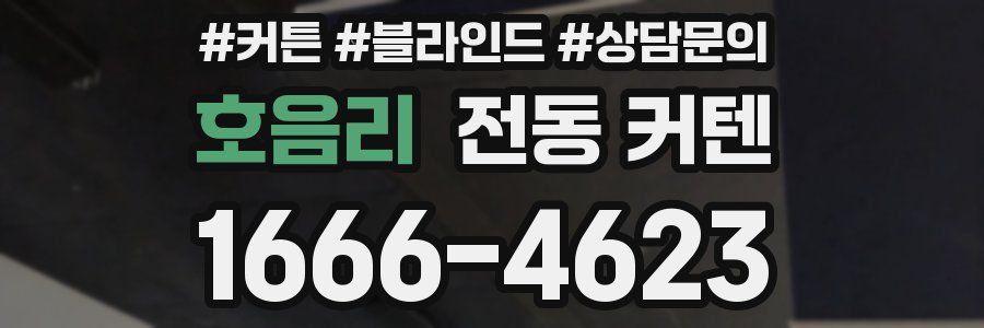 호음리 전동 커텐