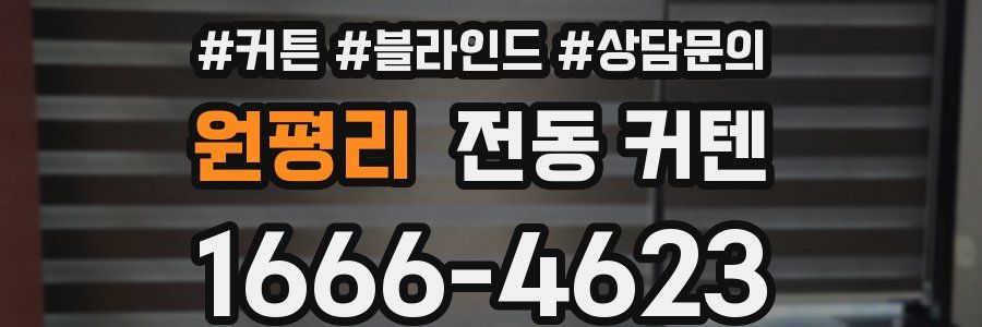 원평리 전동 커텐
