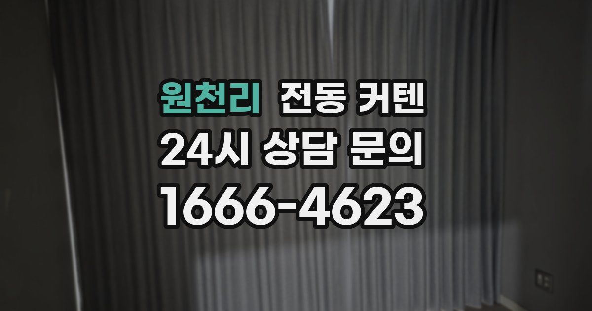 원천리 전동 커텐