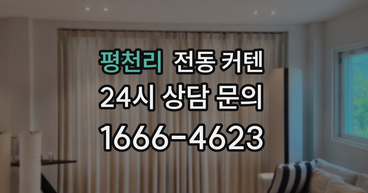 평천리 전동 커텐