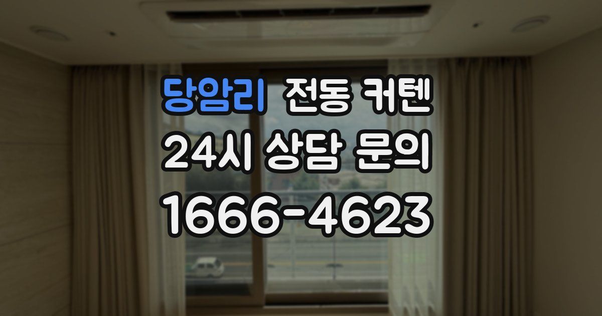 당암리 전동 커텐