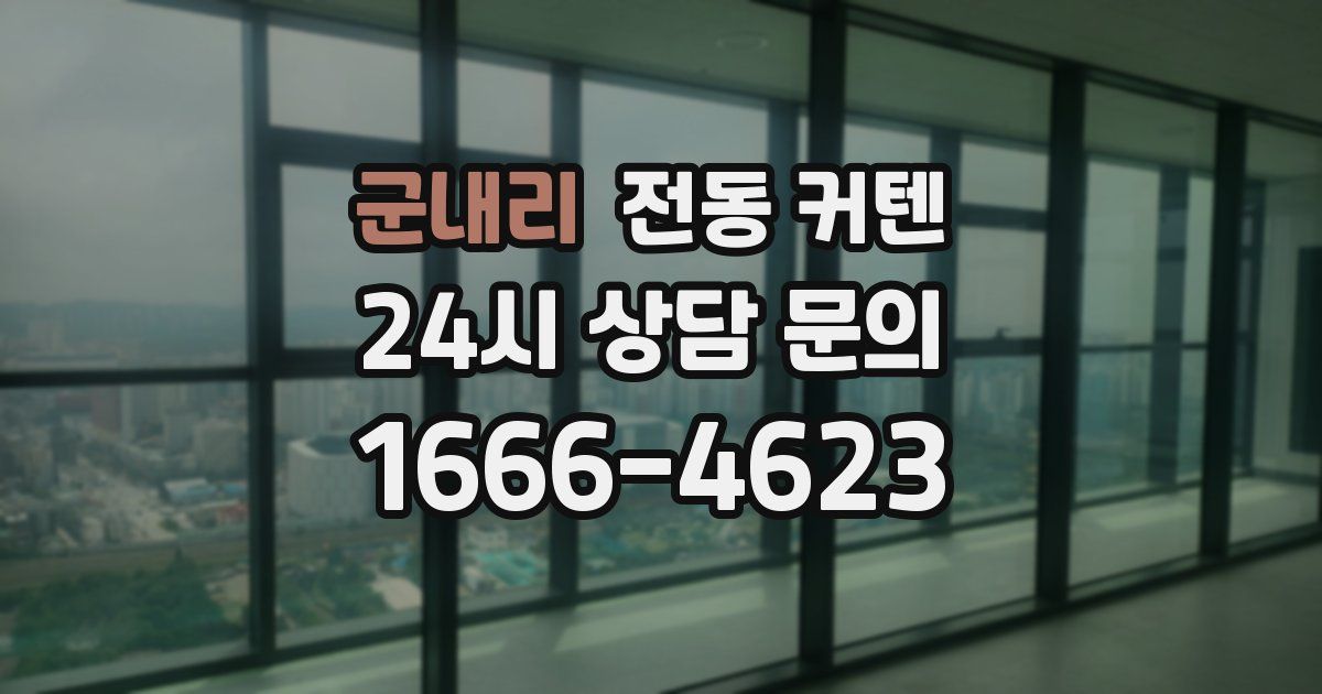군내리 전동 커텐
