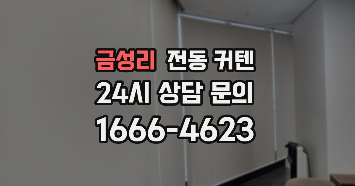 금성리 전동 커텐