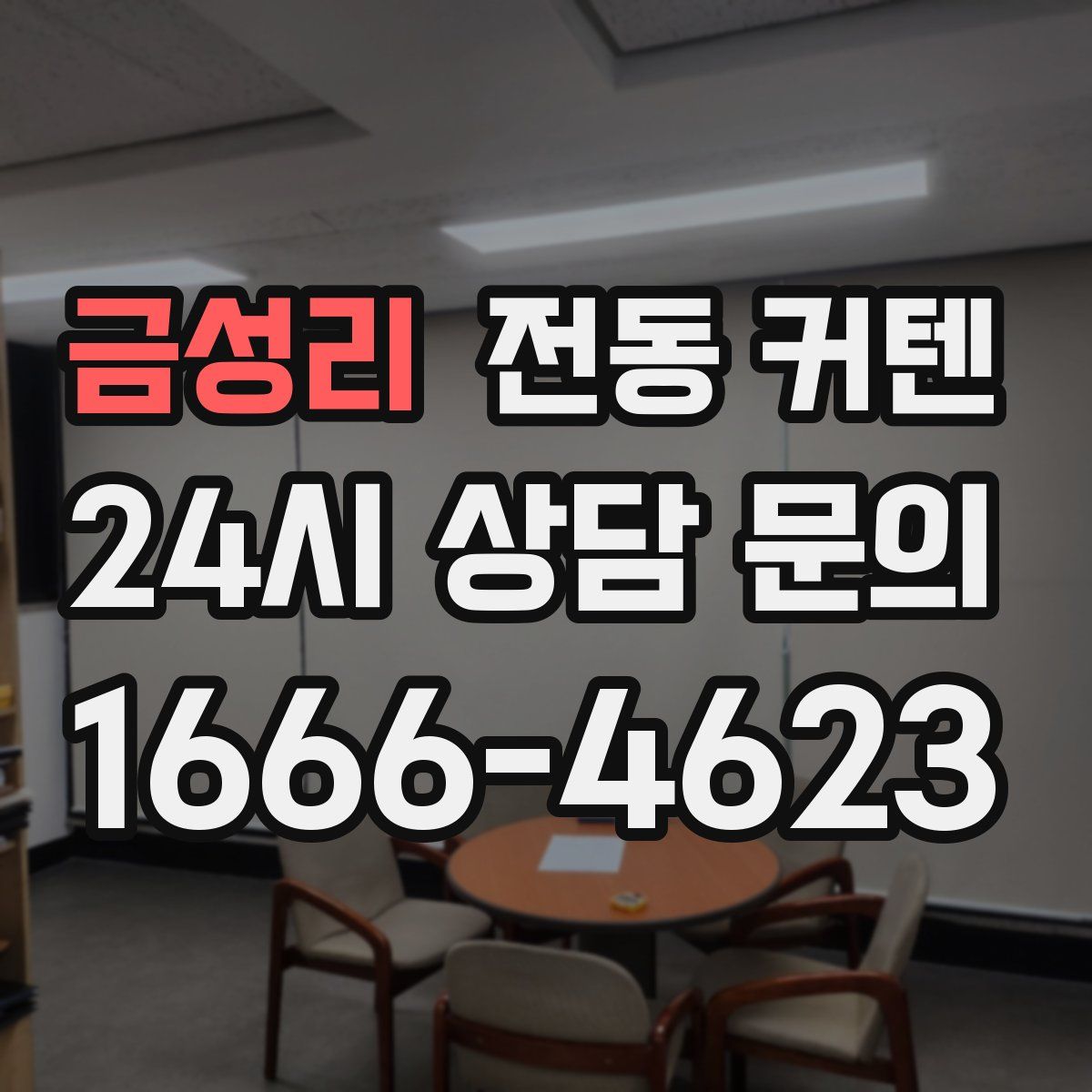 금성리 전동 커텐