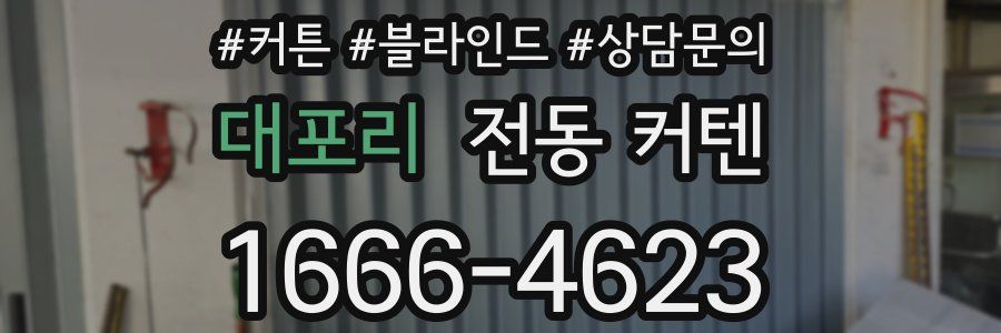 대포리 전동 커텐