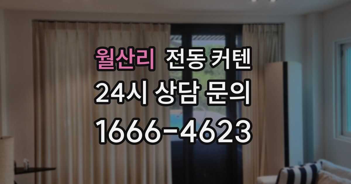 월산리 전동 커텐
