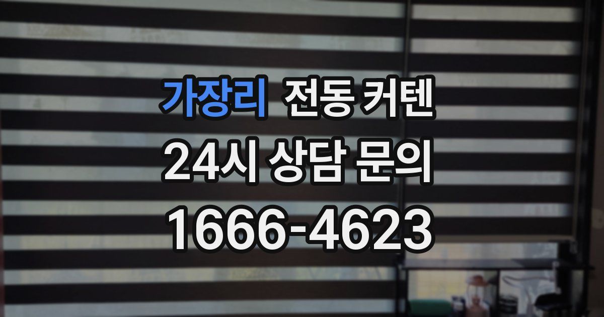 가장리 전동 커텐