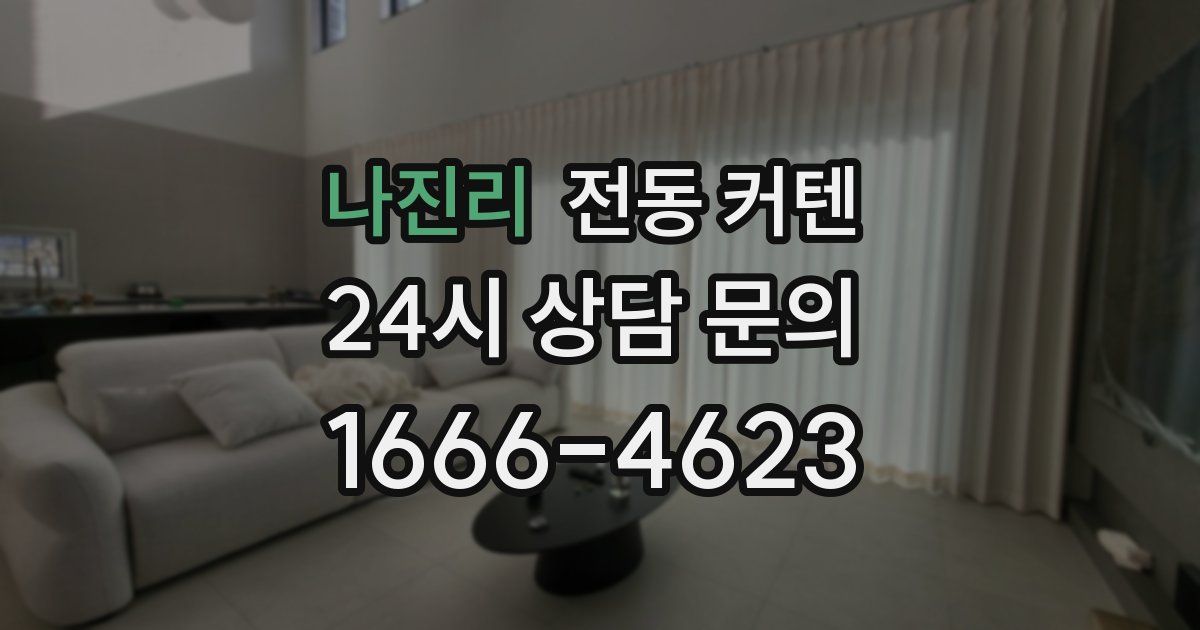 나진리 전동 커텐
