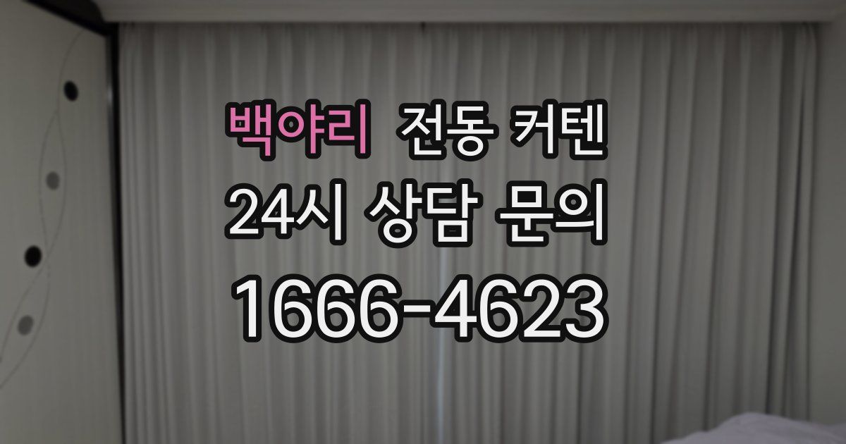백야리 전동 커텐