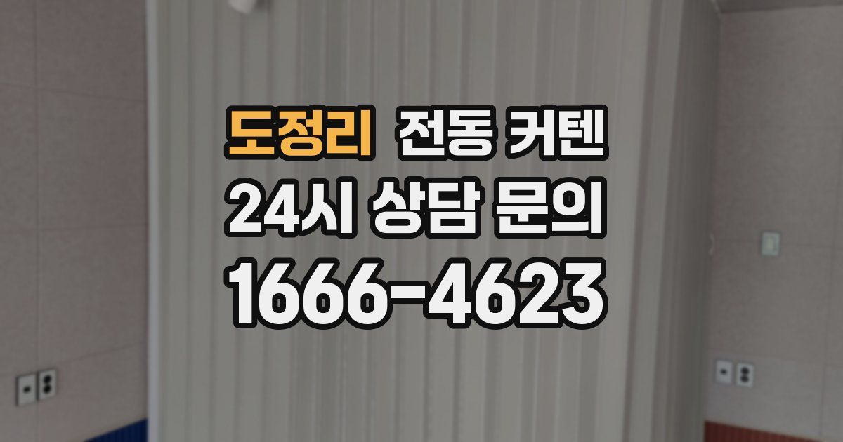 도정리 전동 커텐