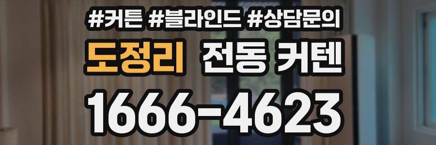 도정리 전동 커텐