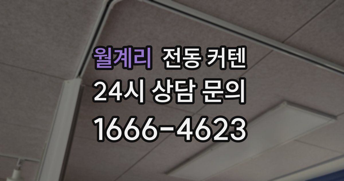 월계리 전동 커텐