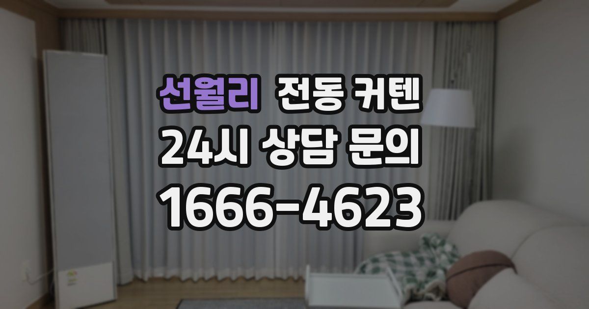선월리 전동 커텐