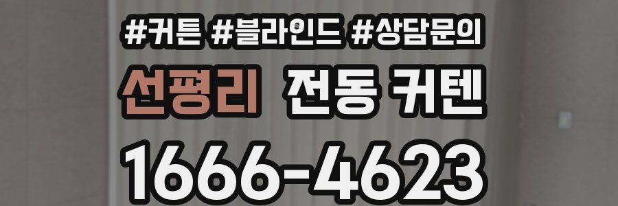 선평리 전동 커텐