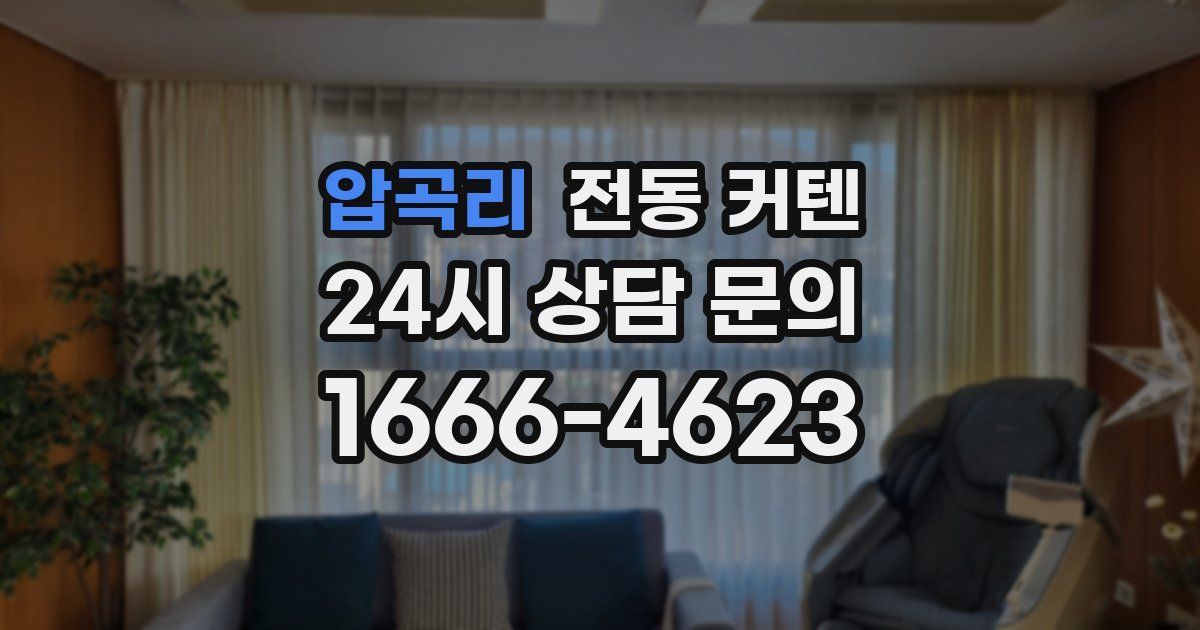 압곡리 전동 커텐