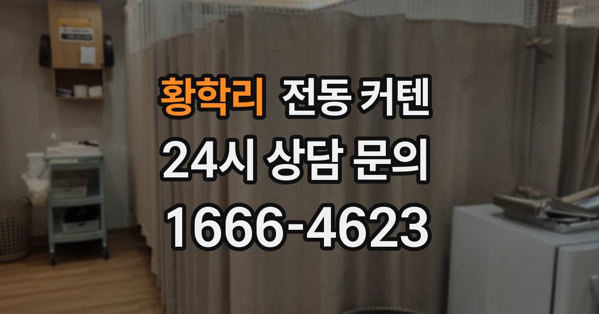 황학리 전동 커텐