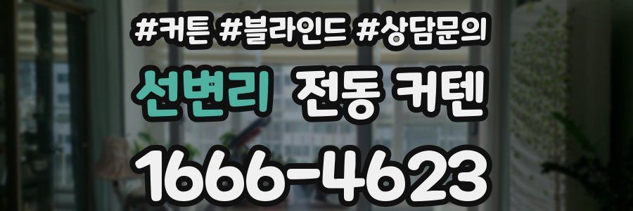 선변리 전동 커텐
