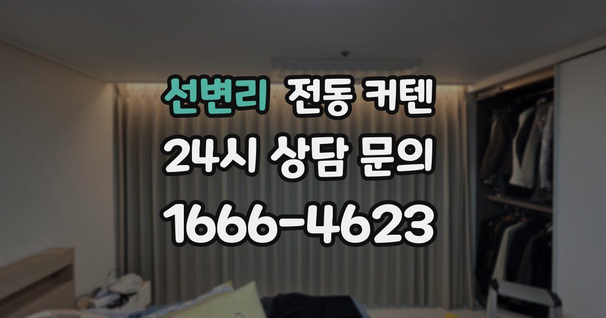 선변리 전동 커텐