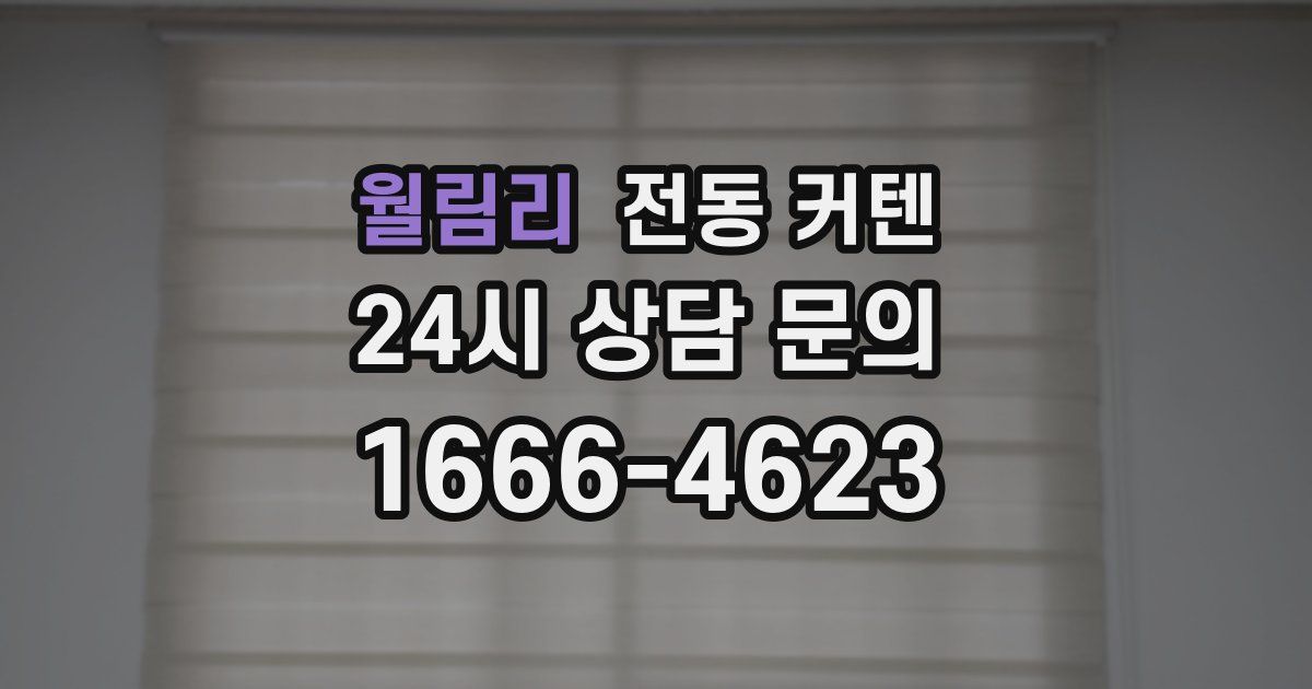 월림리 전동 커텐