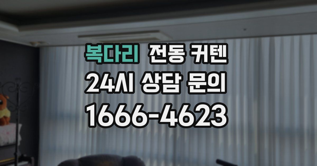 복다리 전동 커텐