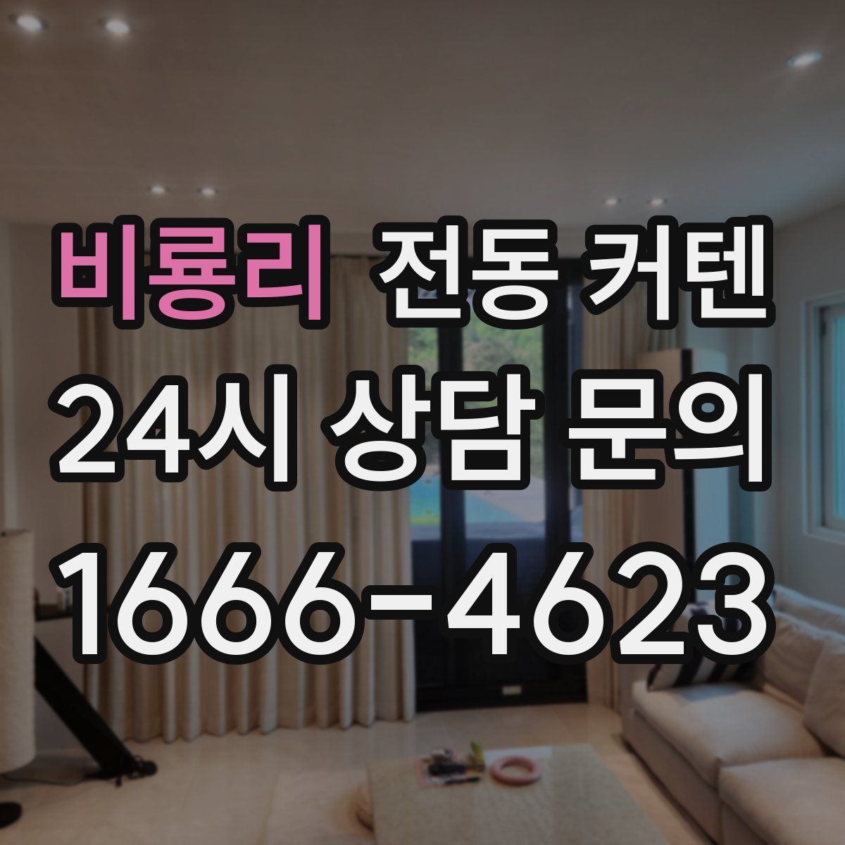 비룡리 전동 커텐
