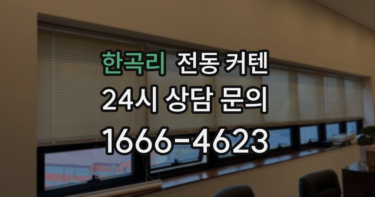 한곡리 전동 커텐