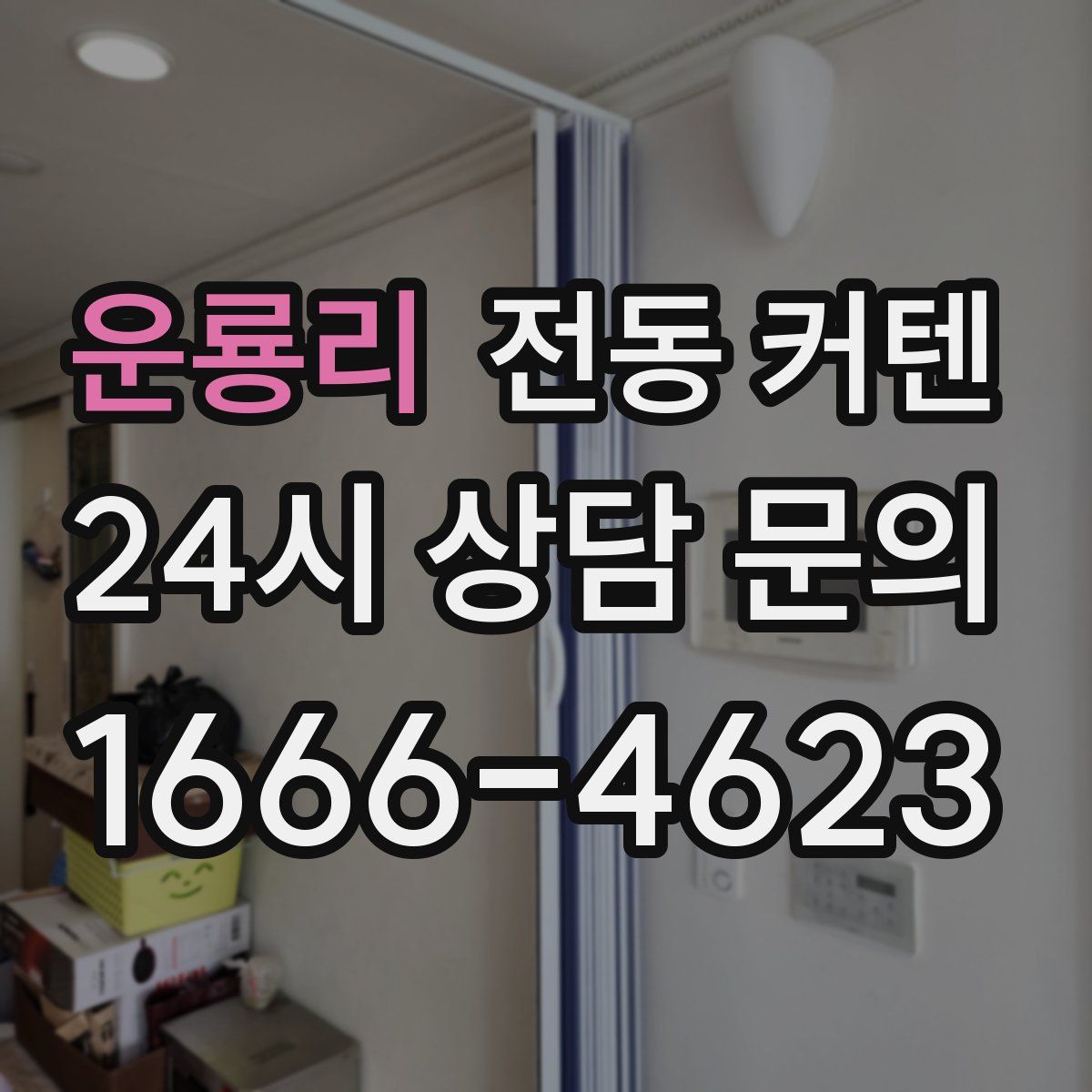운룡리 전동 커텐