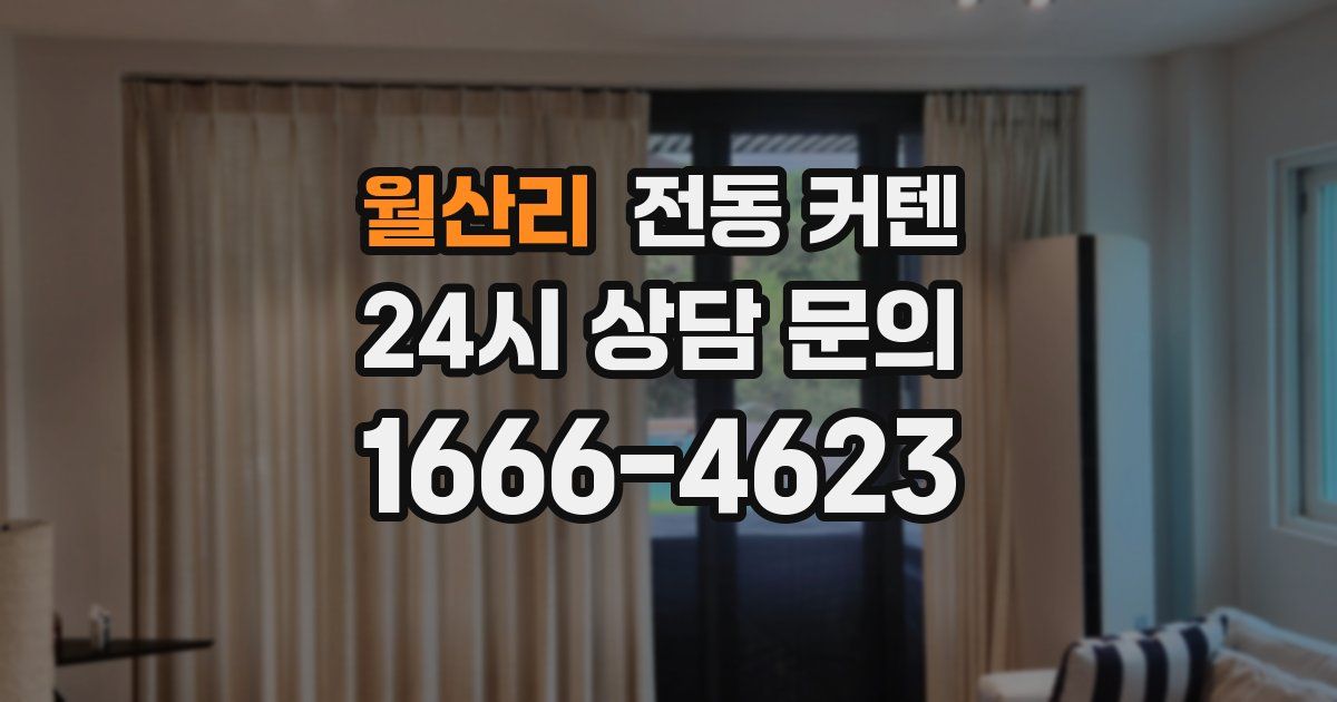 월산리 전동 커텐