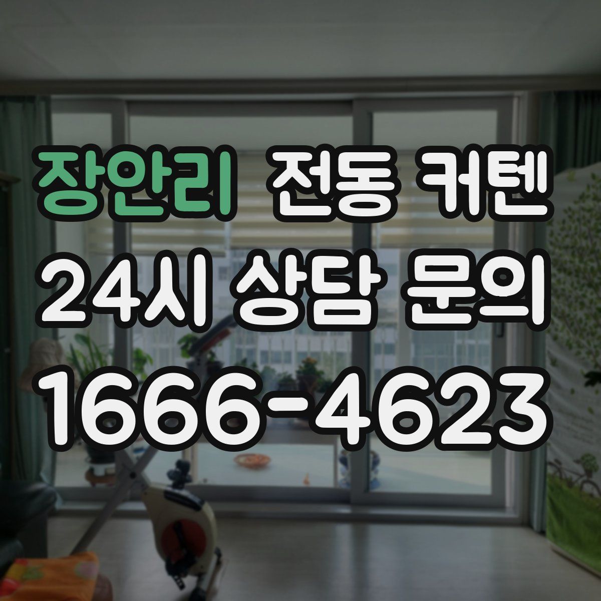 장안리 전동 커텐