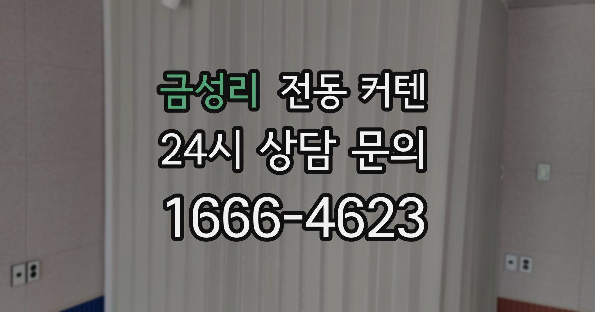 금성리 전동 커텐
