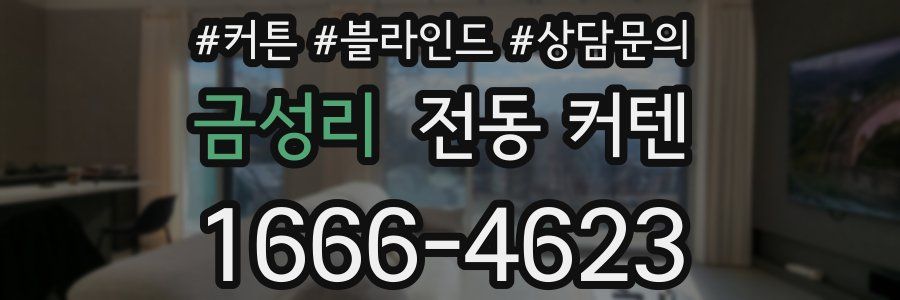 금성리 전동 커텐