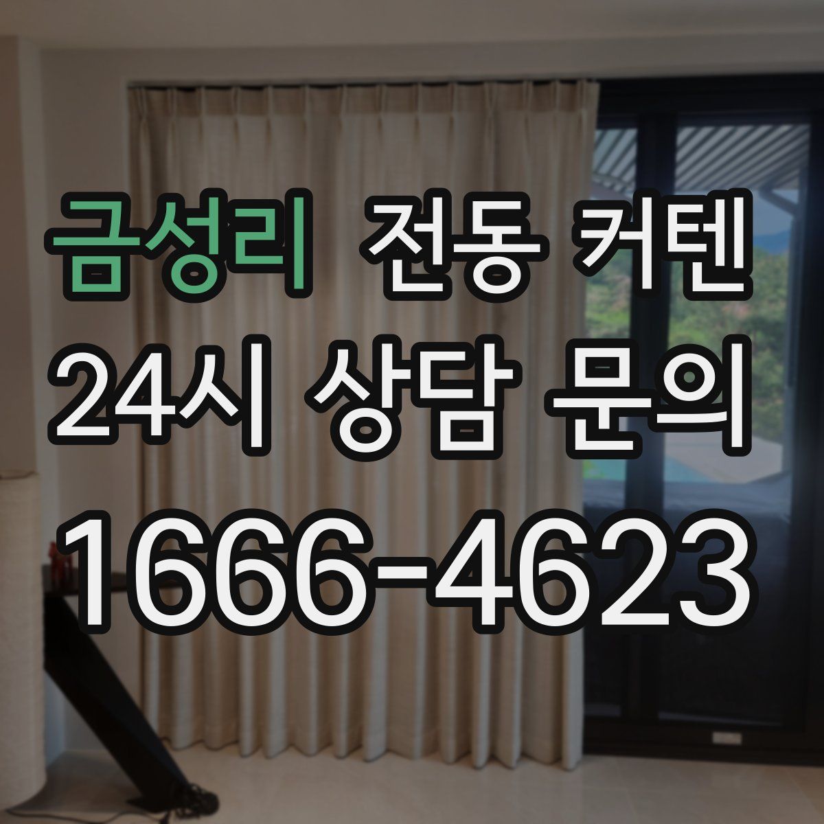 금성리 전동 커텐