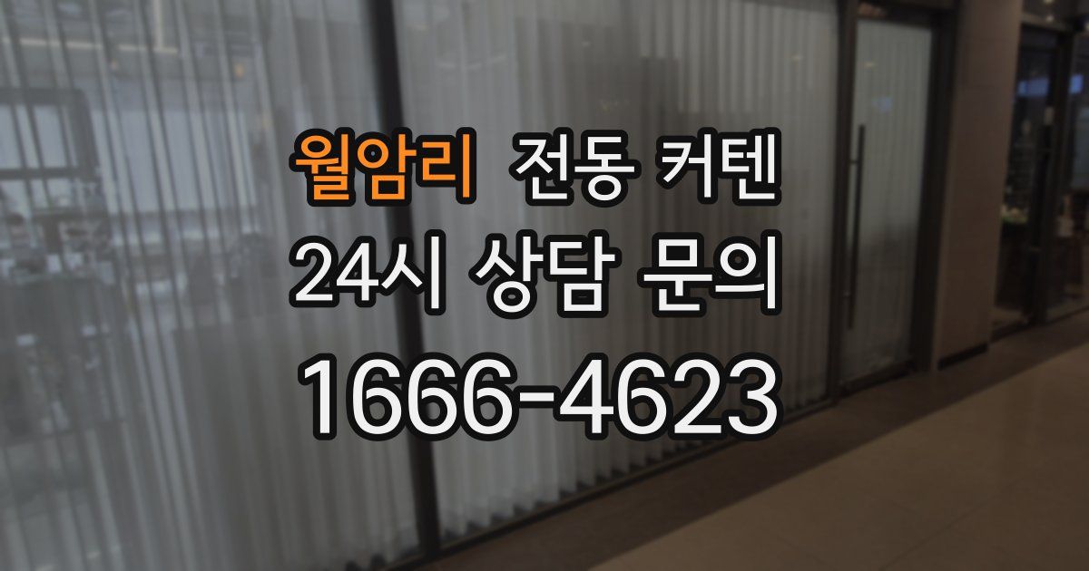 월암리 전동 커텐