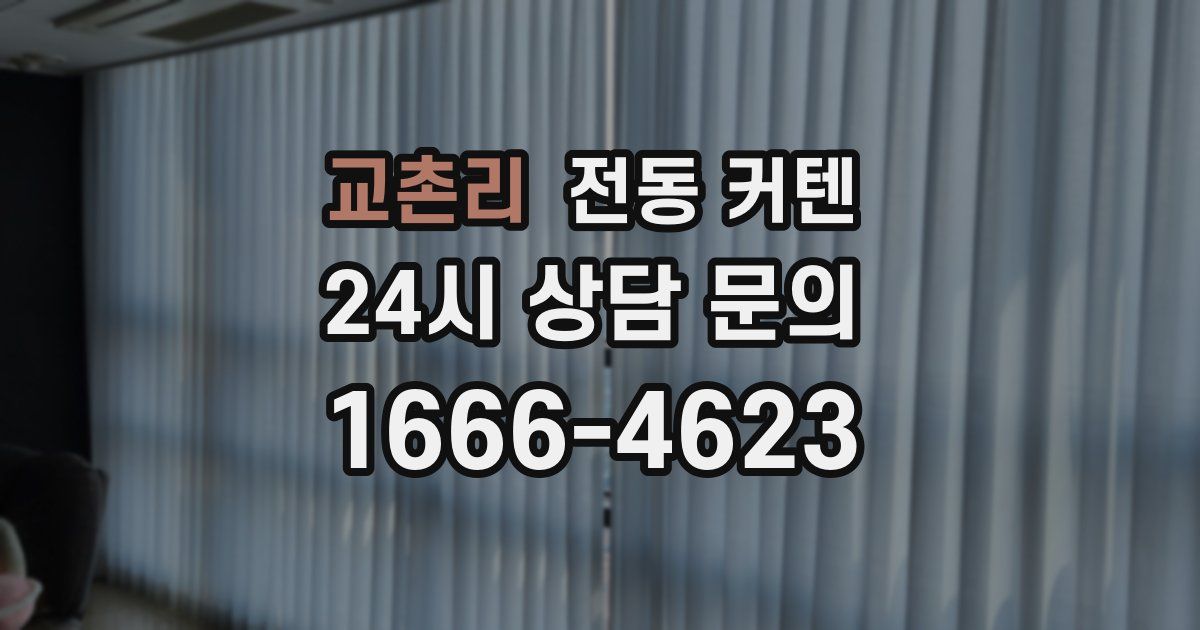 교촌리 전동 커텐