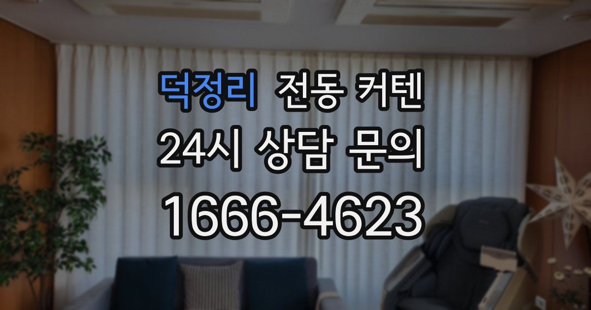 덕정리 전동 커텐