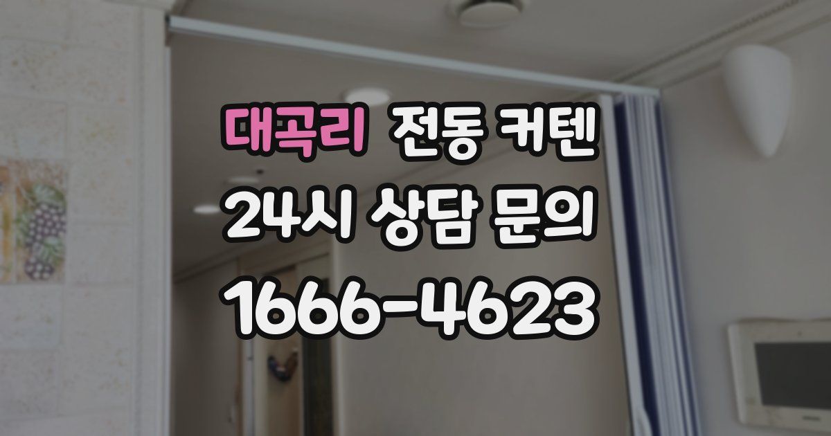 대곡리 전동 커텐