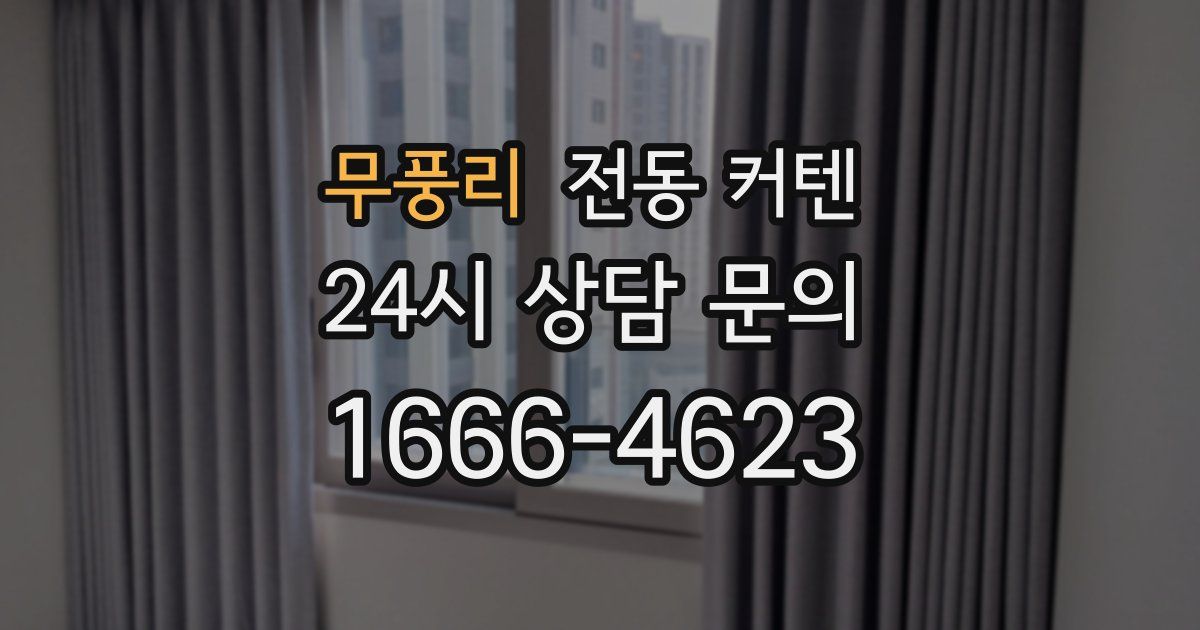 무풍리 전동 커텐