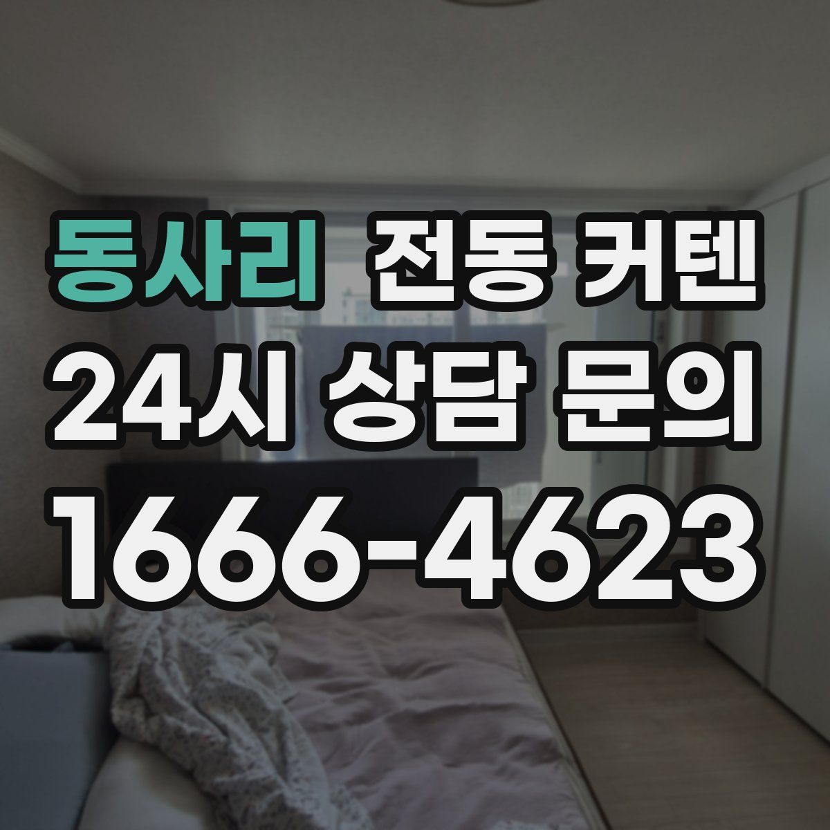 동사리 전동 커텐