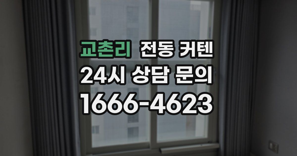 교촌리 전동 커텐