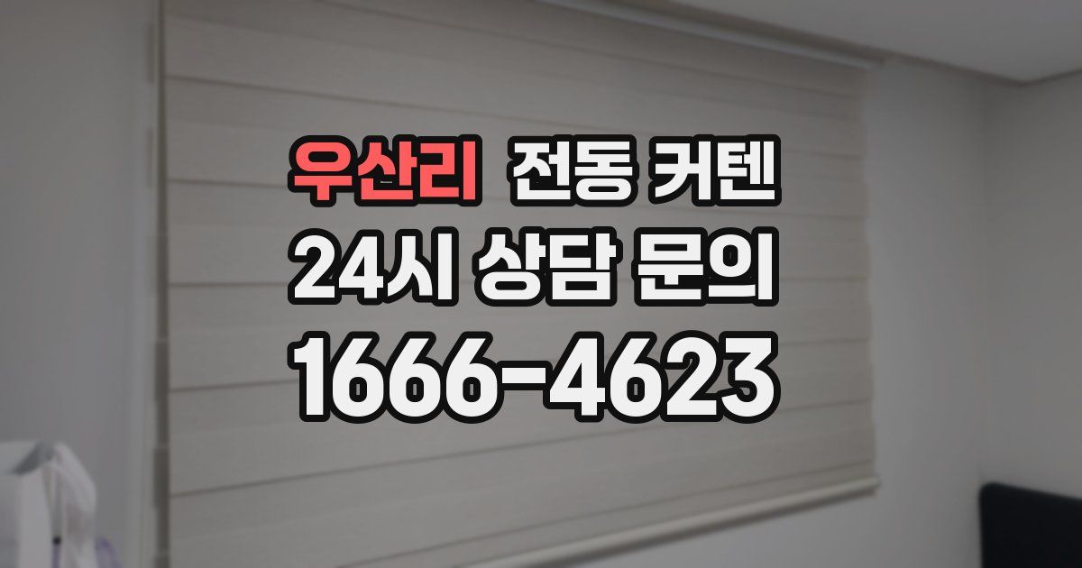 우산리 전동 커텐
