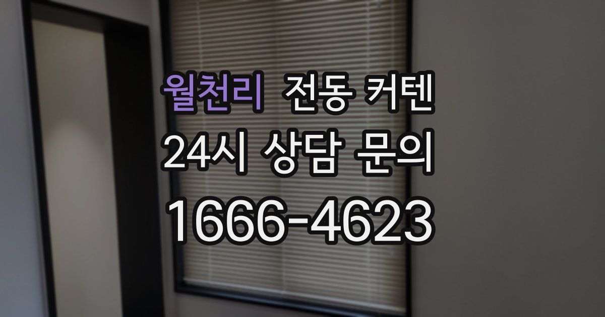 월천리 전동 커텐