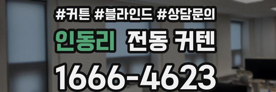인동리 전동 커텐